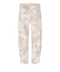 Cambio spodnie Ocean O-Shape beżowe w print